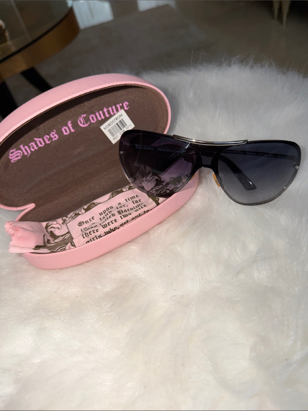 Women's Aviator Sunglasses - Pink Case, Black Lenses